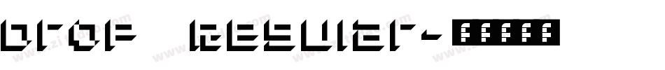 Drop Regular字体转换